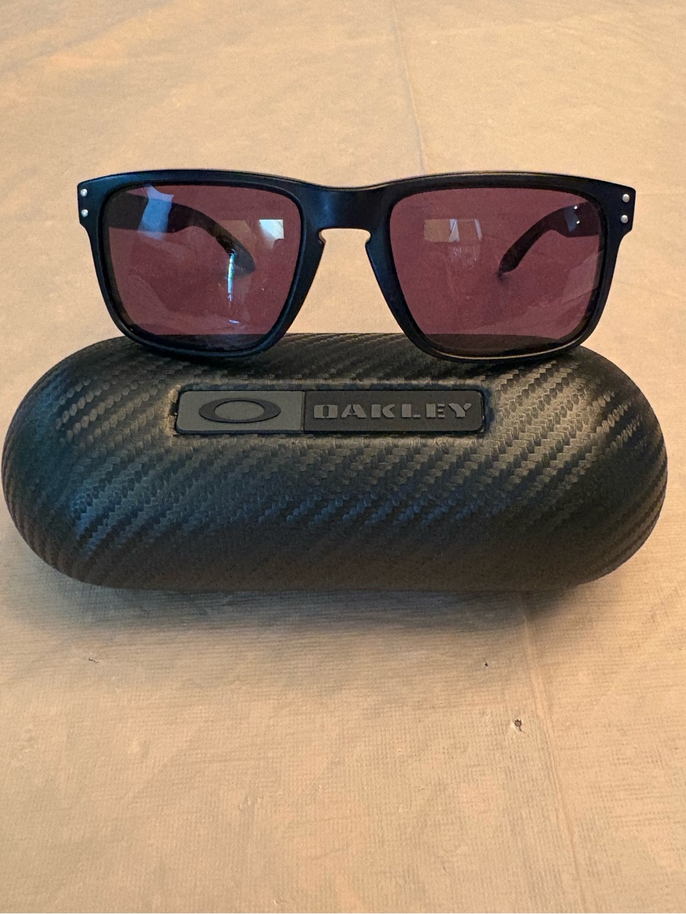 Oakley Holbrook Sunglasses in Matte Black with Subtle Dark Lenses